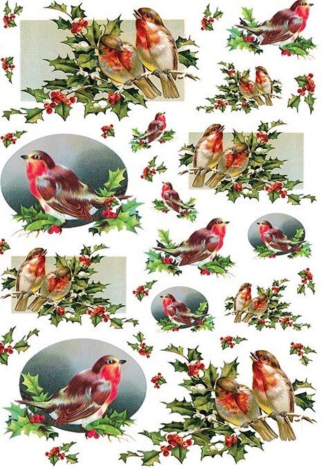 Bullfinch Postcards Rice Paper