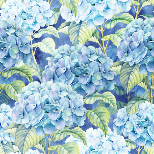 Blue Hydrangea Cocktail Napkins