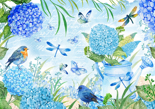 Hydrangea Garden Rice Paper