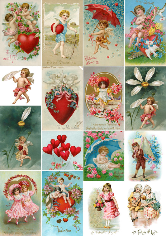Valentine Tags Rice Paper