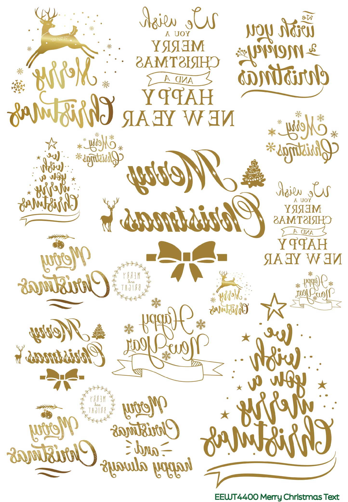 Merry Christmas Text - Wet Transfer