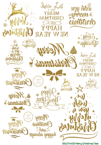 Merry Christmas Text - Wet Transfer