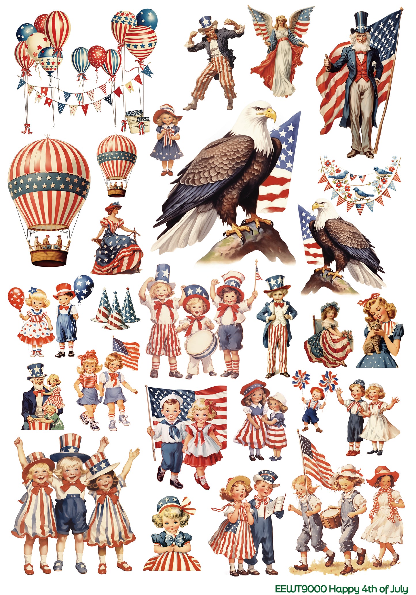 Happy 4th of July - Wet Transfer