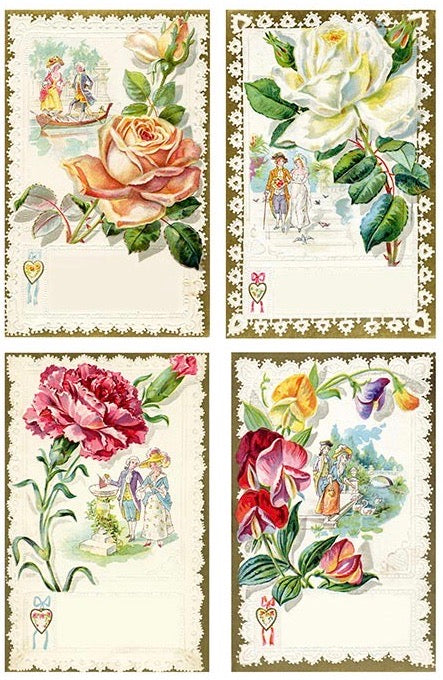 Flowers Stamps Rice Paper