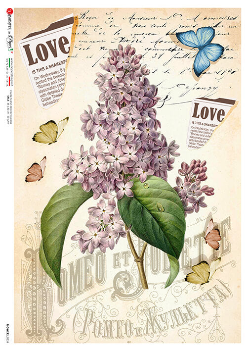 Purple Lilac Rice Paper