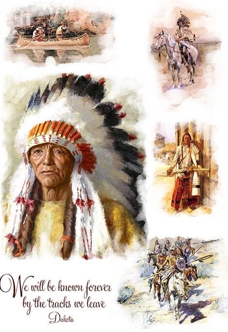 Cherokee Indians Rice Paper