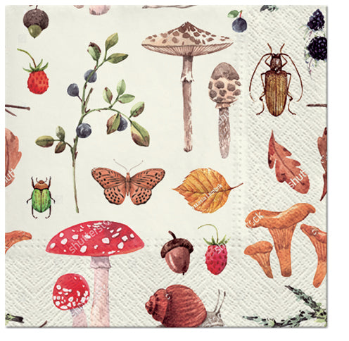 Forest Botany Luncheon Napkins