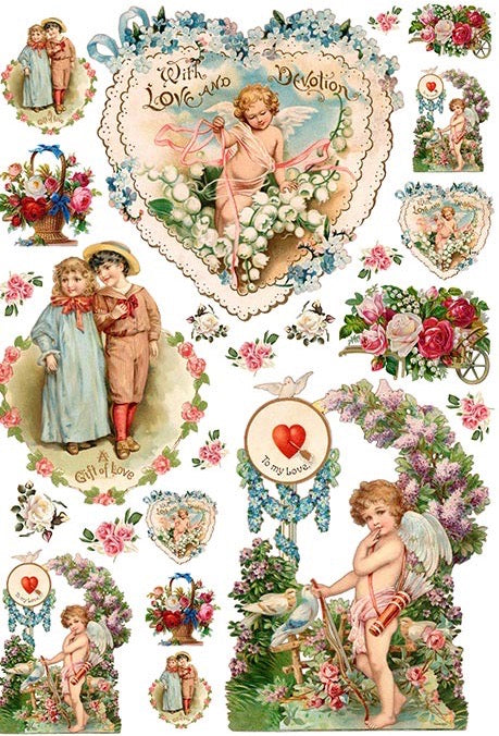 Valentine's Cupids Rice Paper