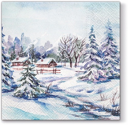 Winter Village Luncheon Napkins