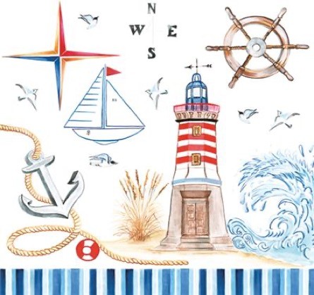 Seaside Luncheon Napkins