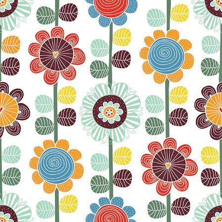 Retro Pattern Luncheon Napkins