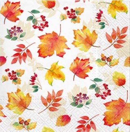 Falling Leaves Luncheon Napkins