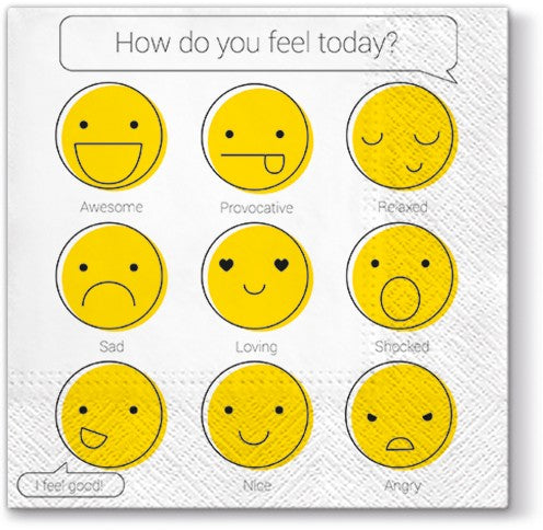 How do you feel?  Luncheon Napkins