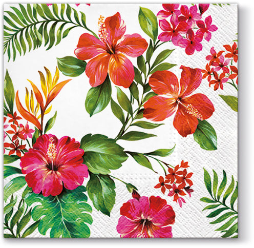 Hawaiian Flowers Luncheon Napkins