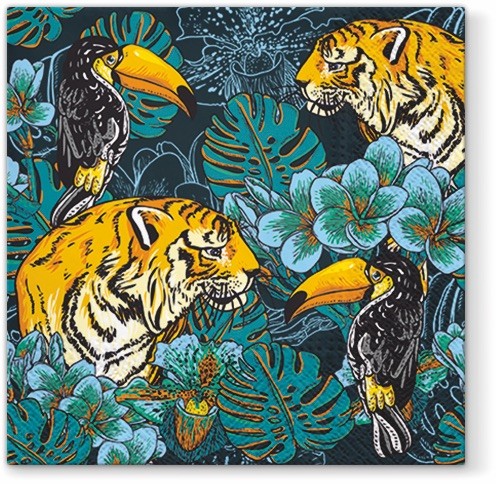 Wild Nature Tiger Luncheon Napkins