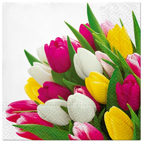 Bunch of Tulips Luncheon Napkins