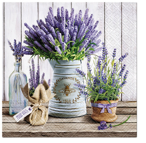 Lavender In Bucket Luncheon Napkins