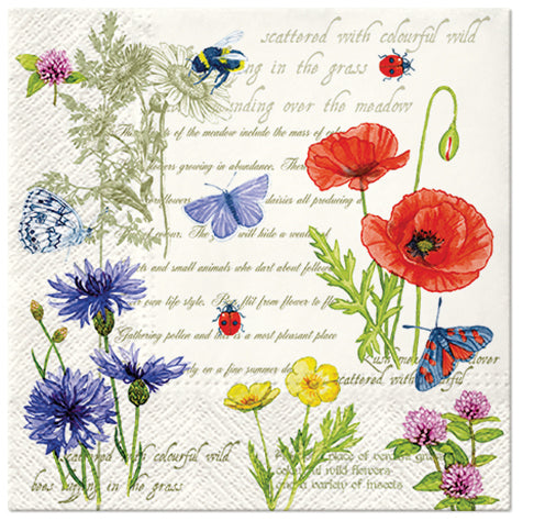 Vintage Summer Luncheon Napkins