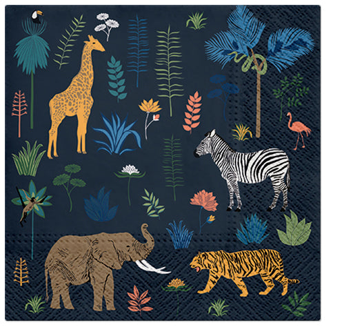 Exotic Animals Luncheon Napkins