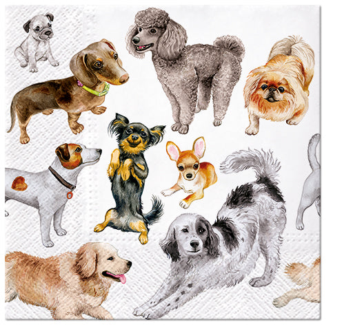 Dogs Happiness Luncheon Napkins