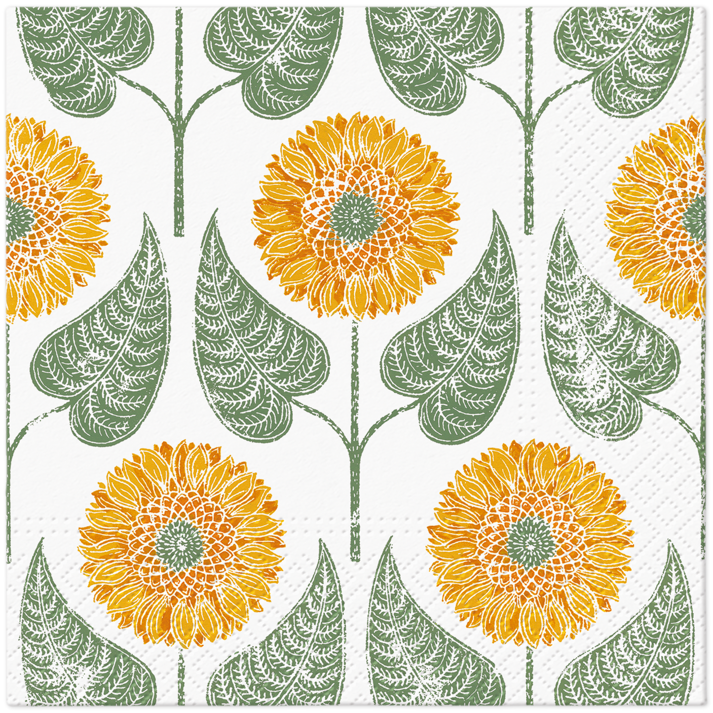 Sunflowers Pattern Lunch Napkins