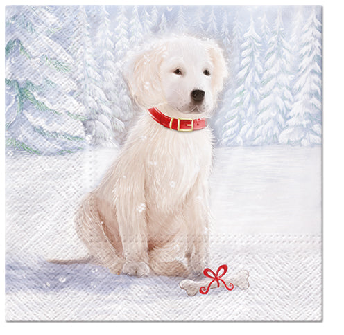 Snow Dog Luncheon Napkins