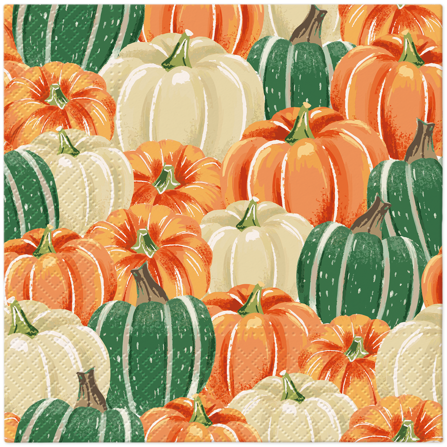 Pumpkin Field Luncheon Napkins