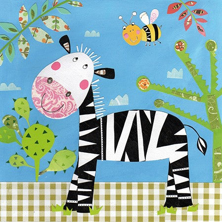 Happy Zebra Luncheon Napkins