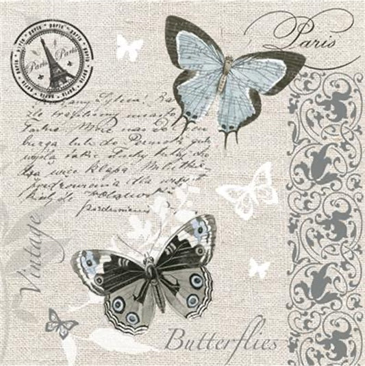 Butterflies Postcard Luncheon Napkins