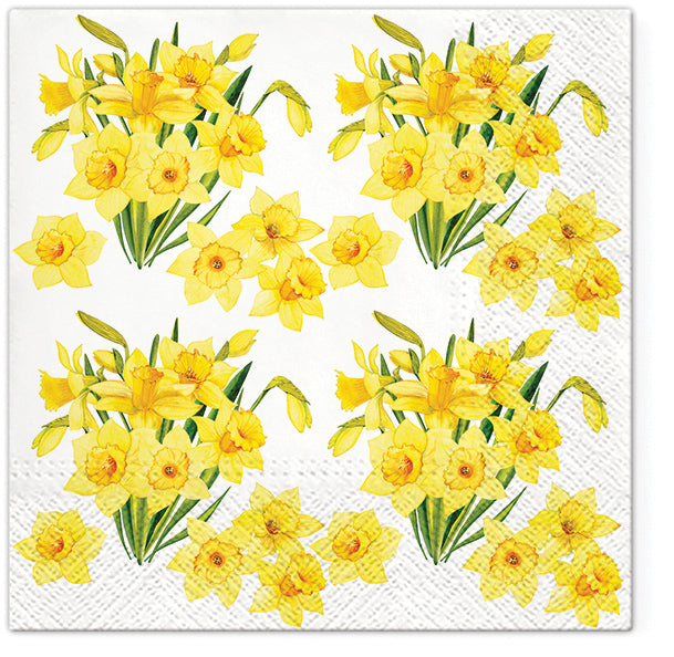 Daffodils Bouquets Luncheon Napkins