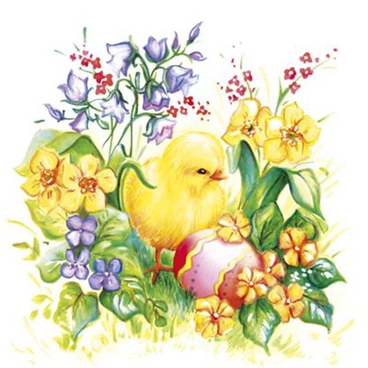 Floral Chick Luncheon Napkins