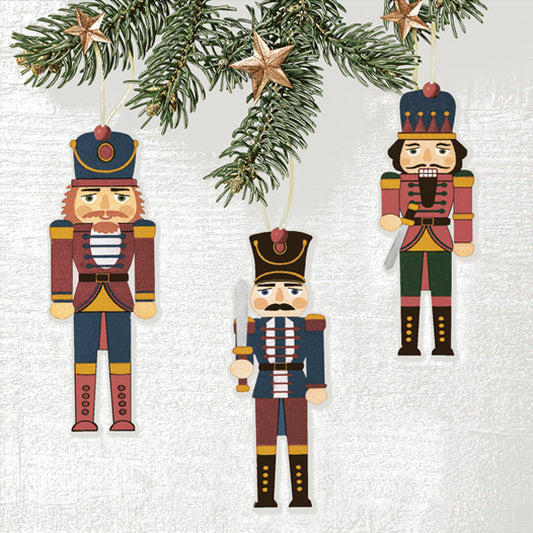 Wooden Nutcrackers Luncheon Napkins