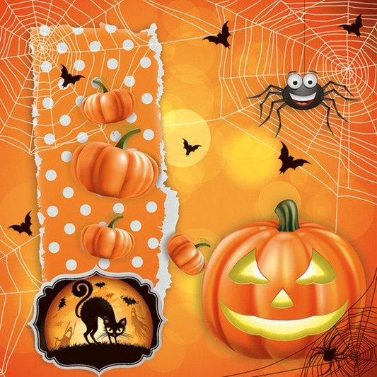 Scary Halloween Luncheon Napkins