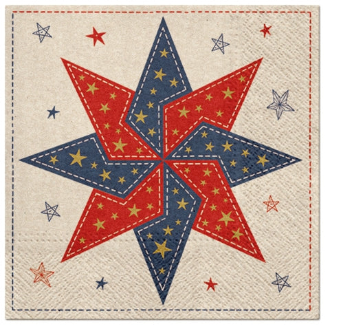 Patchwork Star Luncheon Napkins